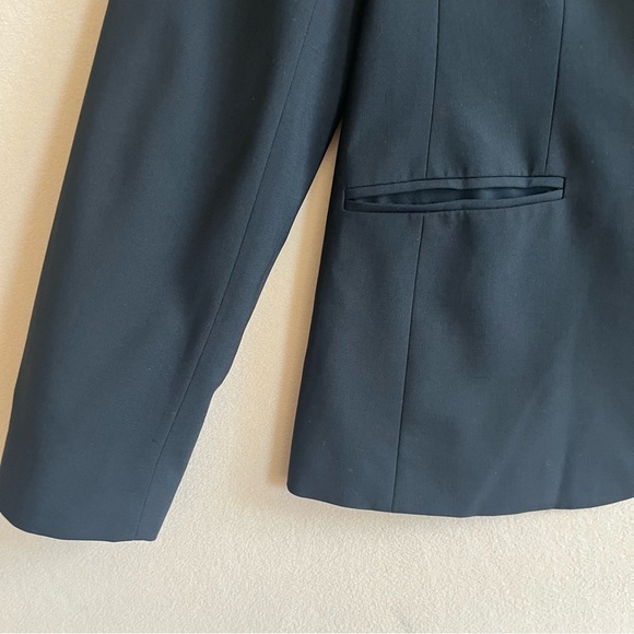 JCrew Campbell Blazer in Italian Stretch Wool Career Office Black size 12 - Picture 6 of 16